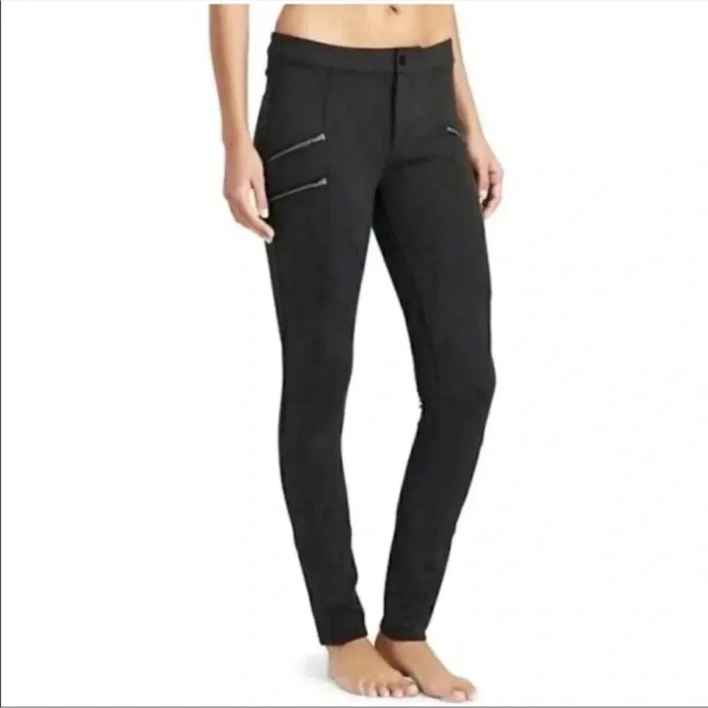 Athleta‎ Ponte Moto Pants Black Size 2